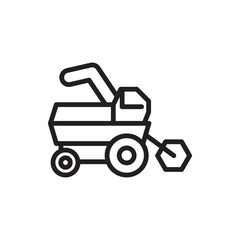 tractor icon illustration