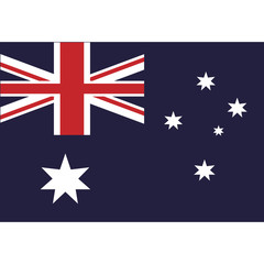 australian flag country symbol vector illustration eps 10