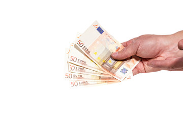 Geldscheine in der Hand 