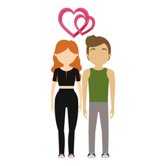 couple in love romance emotion vector illustration eps 10