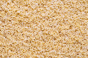 Italian pasta on close up background.