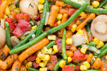 Fresh frozen vegetables eco food, natur.