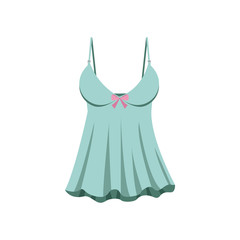 blue sexy fashion female lingerie with bow vector illustration
