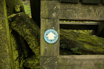 Sign, Public Footpath, Peak District National Park, UK © DawidDobosz