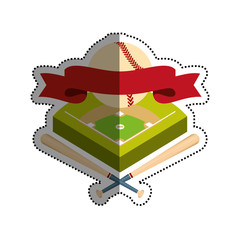 Baseball sport game icon vector illustration graphic design