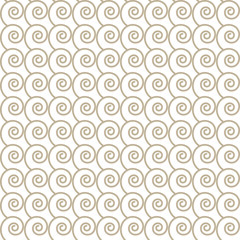 Seamless vector pattern with spirals of waves