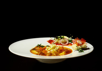 Delicious minestrone soup