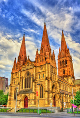 Fototapeta na wymiar St Paul's Cathedral in Melbourne, Australia