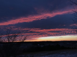 Wonderful winter sunset.