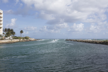 Jet Skiing out of the Boca Raton Inlet to the Atlantic Ocean