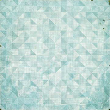 Vintage Textured Background With Blue Green Pattern