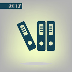 large folders with documents, web icon. vector design