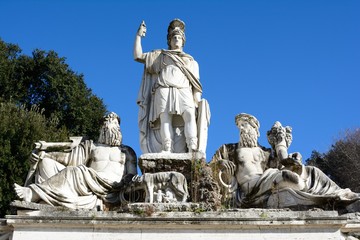 Obraz premium Monumenti di piazza del popolo, Roma