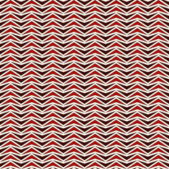 Zigzag abstract background. Red colors seamless pattern with repeated stylized triangles mosaic. Modern style texture.