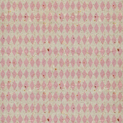 Vintage Textured Background with Diamond Pattern