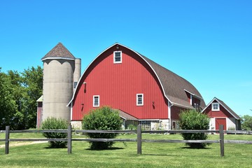 Tree, Silo, and Barn