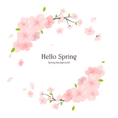 Fototapeta premium Floral frame illustration
