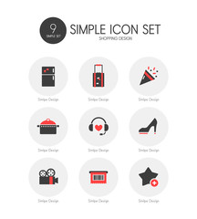shopping Simple Icon Set