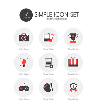 Competition Simple Icon Set