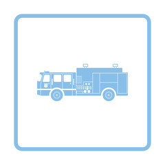 Fire service truck icon