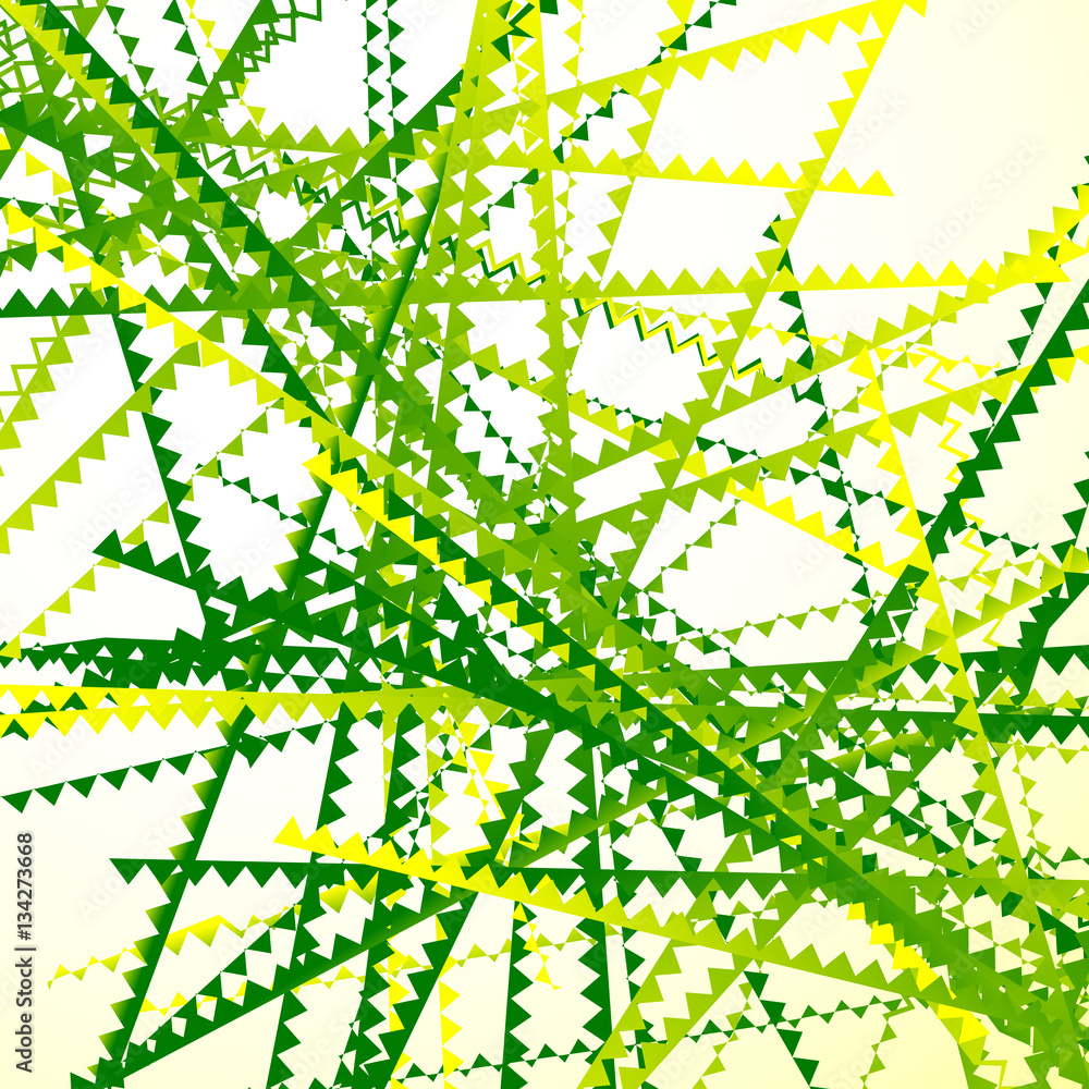 Poster Modern colorful artistic illustration with random geometric shap