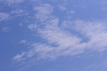 clouds in the blue sky, background