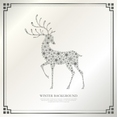 Winter background illustration
