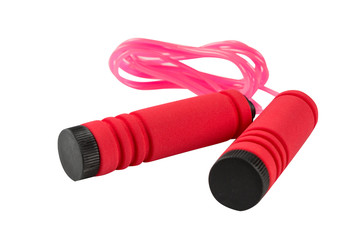 isolated jump rope on white background