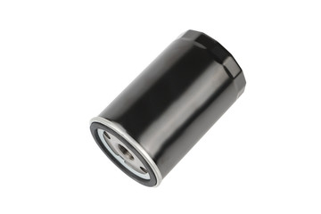 isolated oil filter on white background