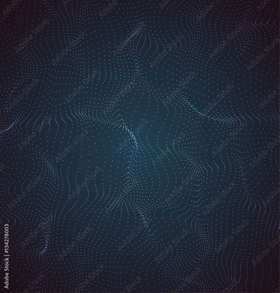 Wall mural abstract geometric technology vector design element.