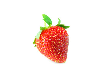 fresh strawberry isolated on white background
