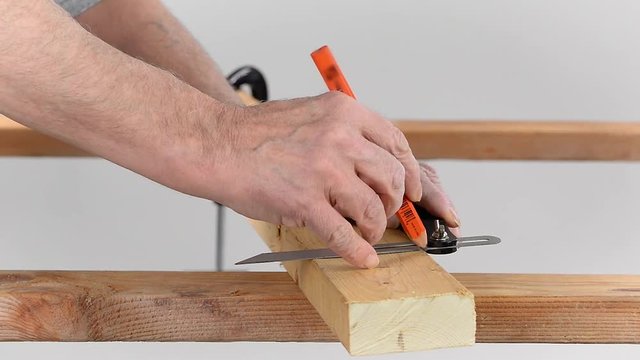Saw Cut Mark with T-Square