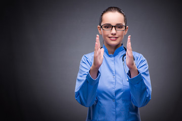 Young doctor in medical concept