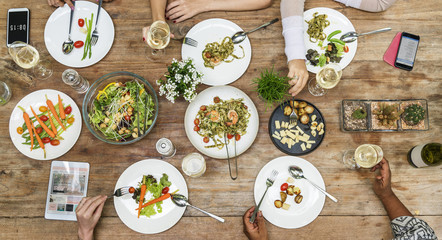 Lunch Celebration Meeting Friends Concept