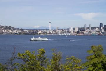 View on the Seattle downtown 