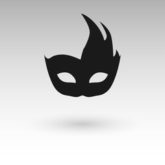 masks silhouette in black   vector