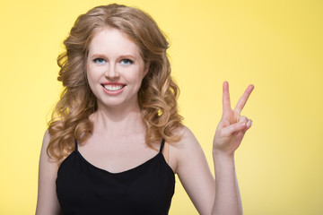 Fototapeta premium Young beautiful woman