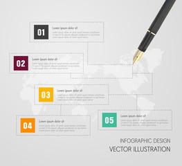 Info graphic design illustration