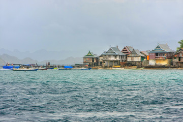 Typical village on small island in Komodo National Park, Nusa Te