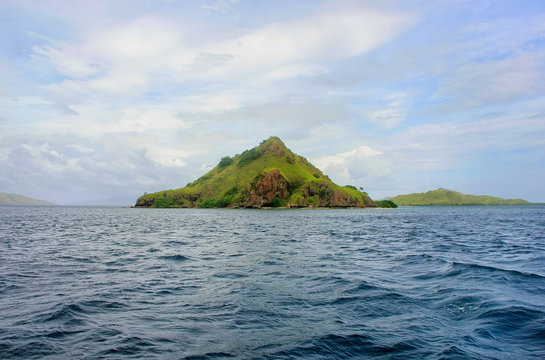 Volcanic island in Komodo Naional Park, Flores Sea, Nusa Tenggar