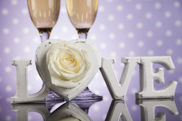 Love, Valentine's day concept, heart background