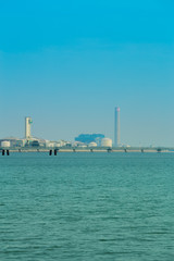 electrical power plant near the sea, Rayong, Thailand