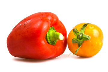 Sweet pepper and tomato