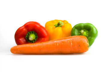 Sweet pepper and carrot