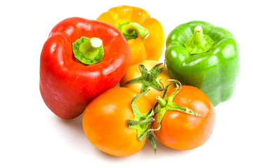 Sweet pepper and tomato