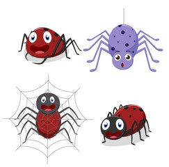 Cute spider cartoon 