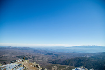 Woman exploring the nature