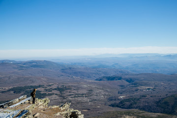 Woman exploring the nature