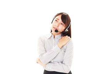 疲れたオペレーター
