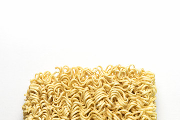 Noodle, Instant noodles isolated on white background